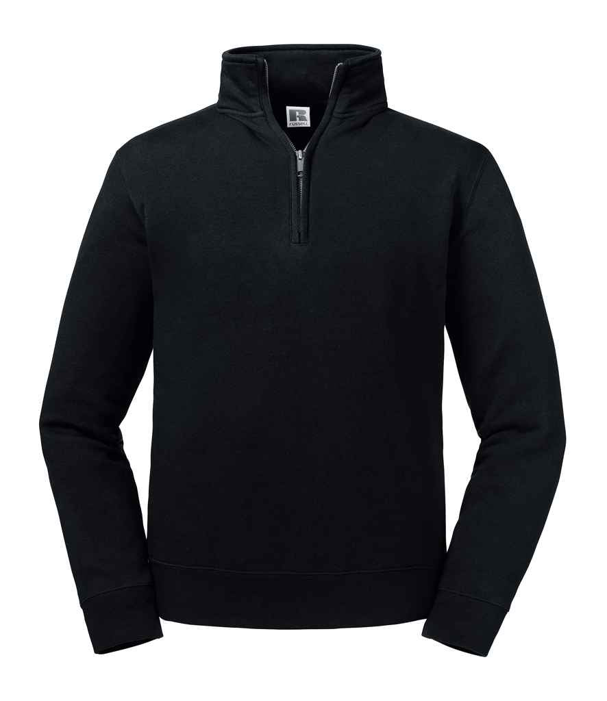 Russell Athletic Auth. 1/4 Zip Sweat - Black