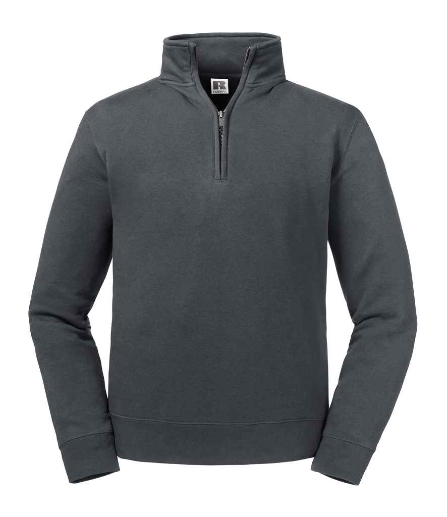 Russell Athletic Auth. 1/4 Zip Sweat - Convoy Grey