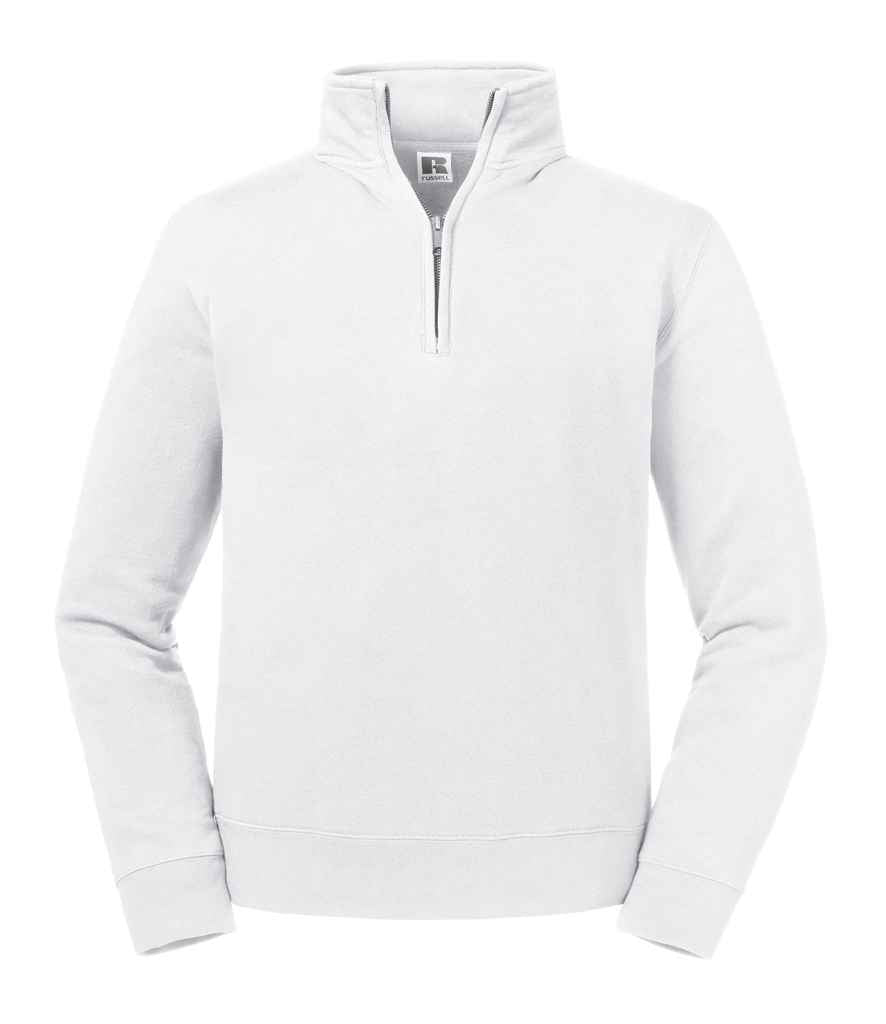 Russell Athletic Auth. 1/4 Zip Sweat - White