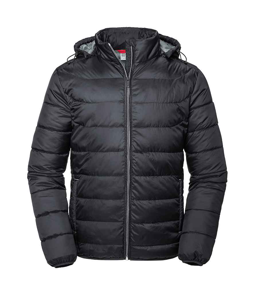 Russell Athletic Hooded Nano Jacket - Black