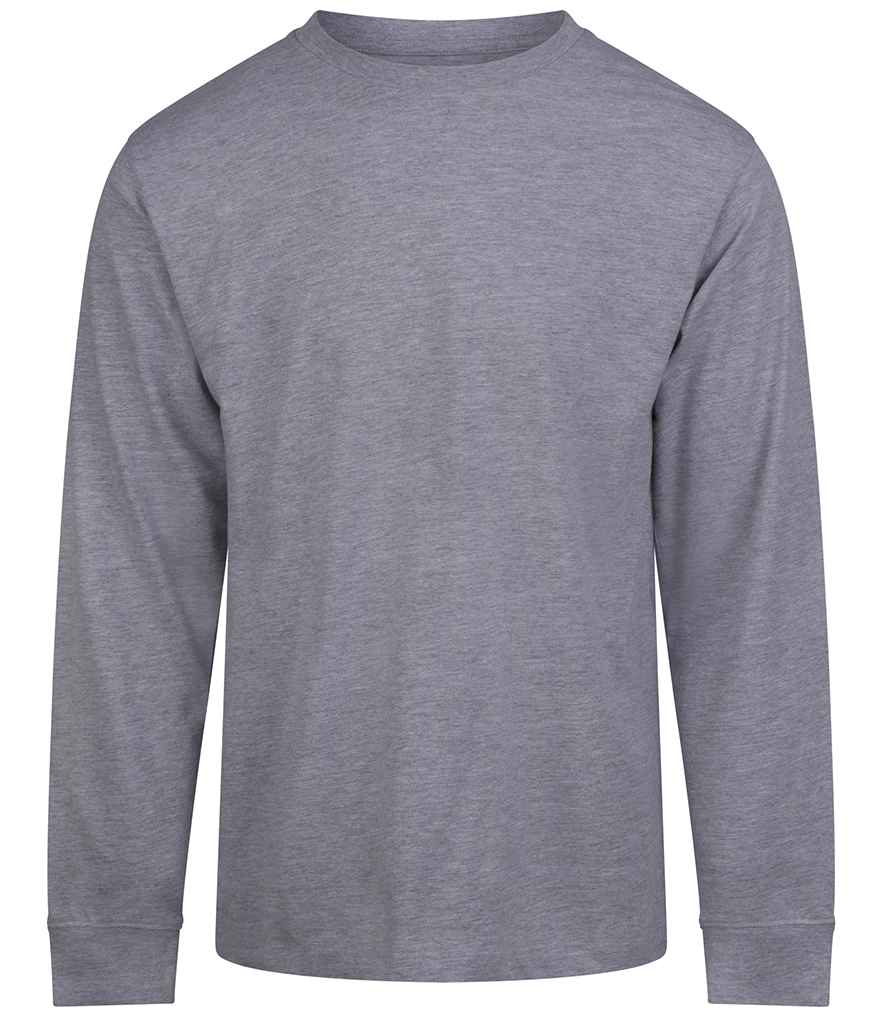 AWDis Long Sleeve 180 T - Heather grey