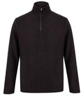 Henbury 1/4 Zip Microfleece - Black