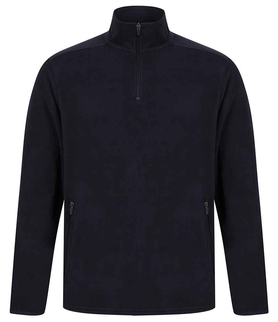 Henbury 1/4 Zip Microfleece - Navy