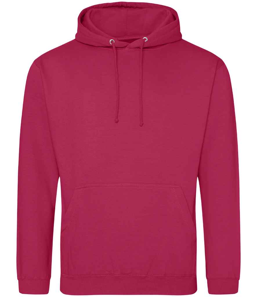 AWDis College Hoodie - Lipstick Pink