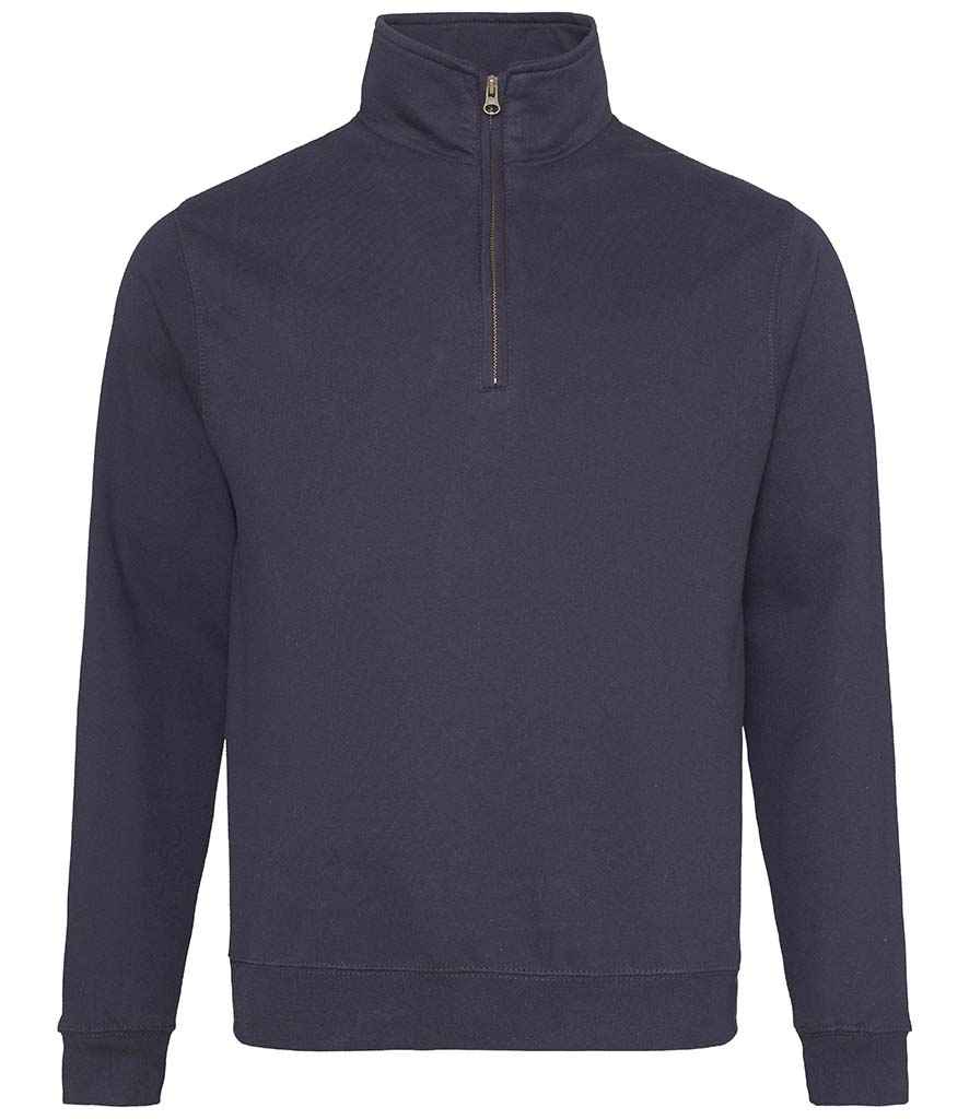 AWDis Sophomore Zip Neck Sweat - New fr. navy