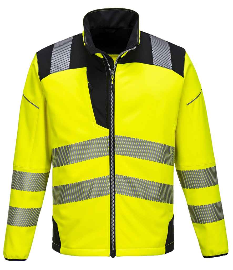 Portwest PW3 Vision Softshell Jacket - Yellow/black