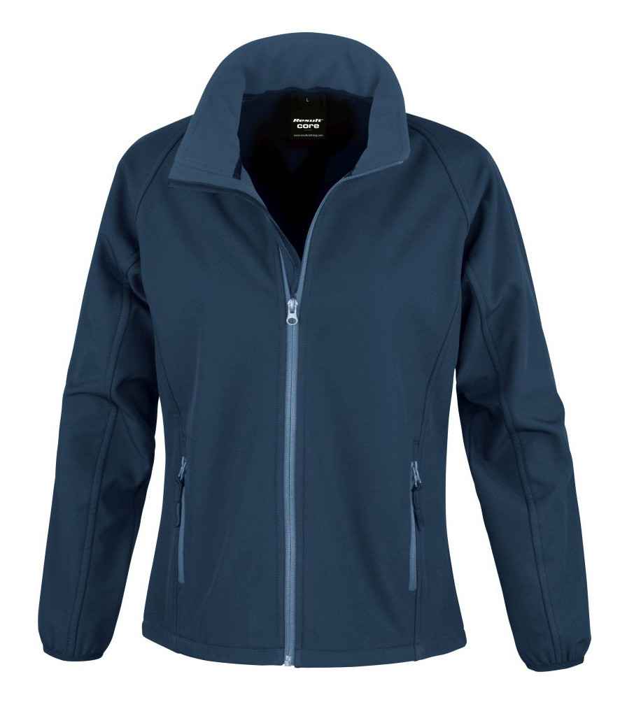 Result Core Ladies Printable Softshell Jacket - Navy/navy